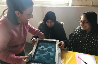 screen printing with members