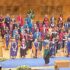 Group of people in ceremonial robes at the concert hall, Glasgow