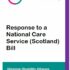Front cover: GDA logo at the top (confident, connected, contributing) Response to a National Care Service (Scotland) Bill, Glasgow Disability Alliance www.gda.scot 0141 556 7103 info@gdaonline.co.uk