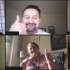 GDA members and staff on Zoom are sat in their respective homes all smiling and giving thumbs up to the screen